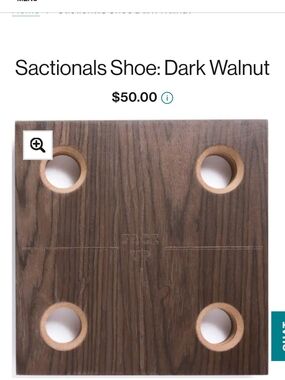 Lovesac Sactionals Shoe Dark Walnut